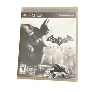 Playstation 3 (PS3) Batman Arkham City Video Game-Rated T-#D Compatible-GUC